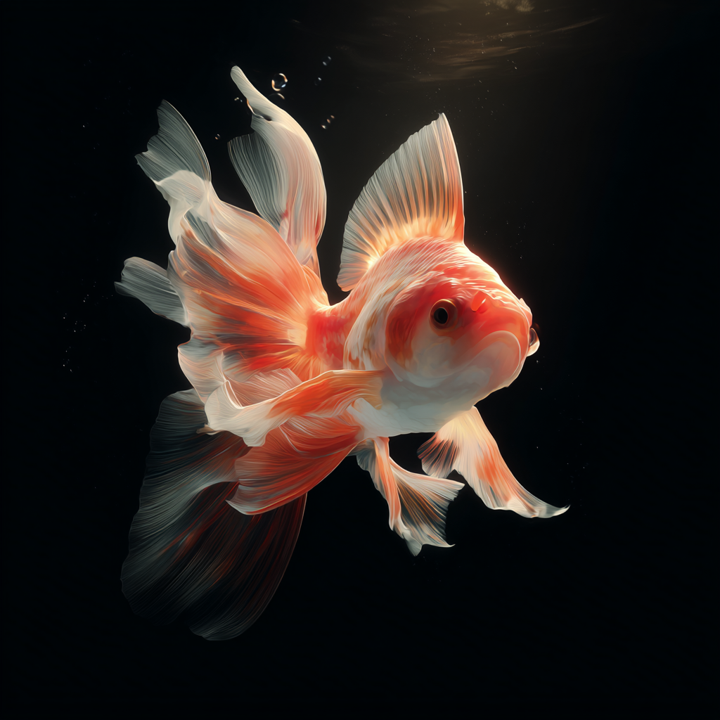 AI Memory Visualization - Goldfish representing ephemeral AI memory problem
